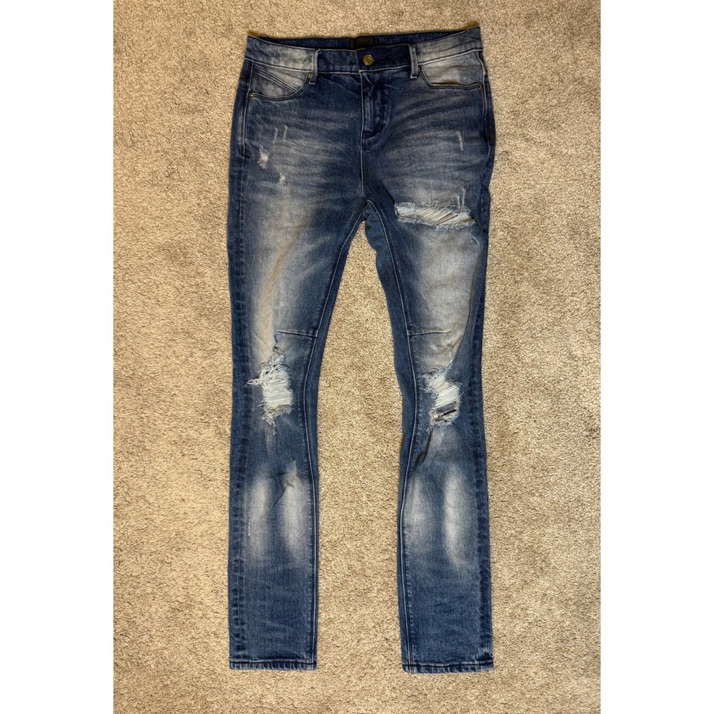 RTA Clayton Distressed Skinny Jeans Size 29